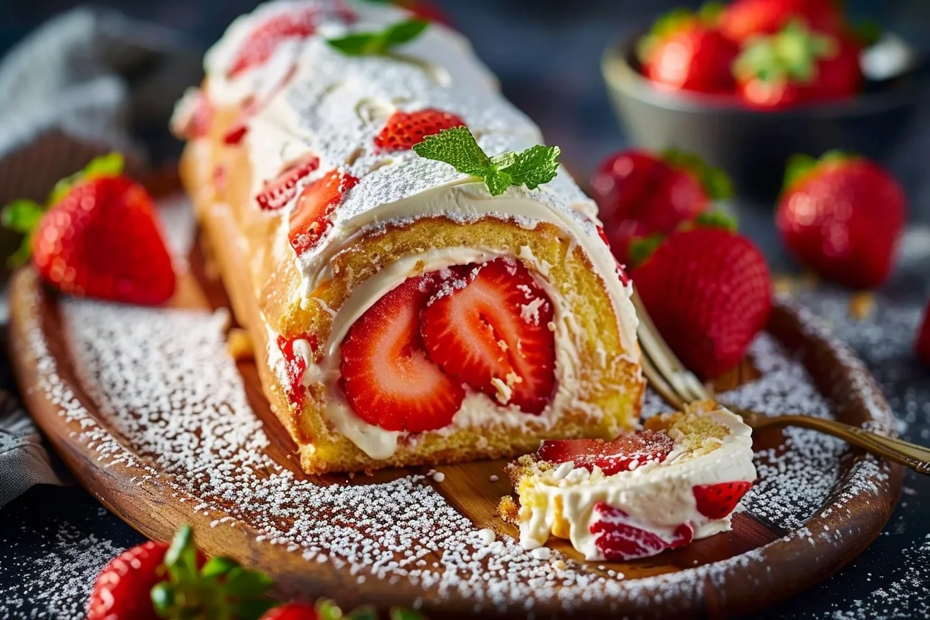 strawberry shortcake cake roll 5 delightful ideas middle