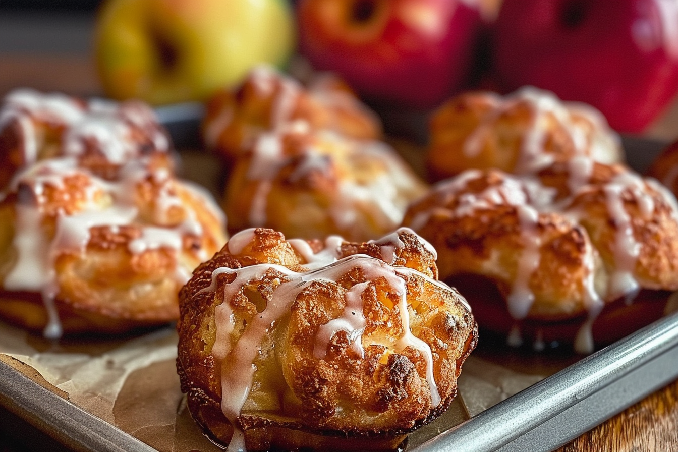 baked apple fritters quick and easy recipe end