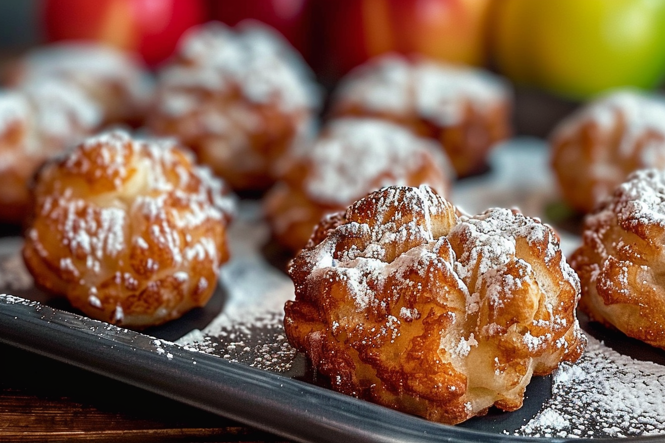 baked apple fritters quick and easy recipe middle