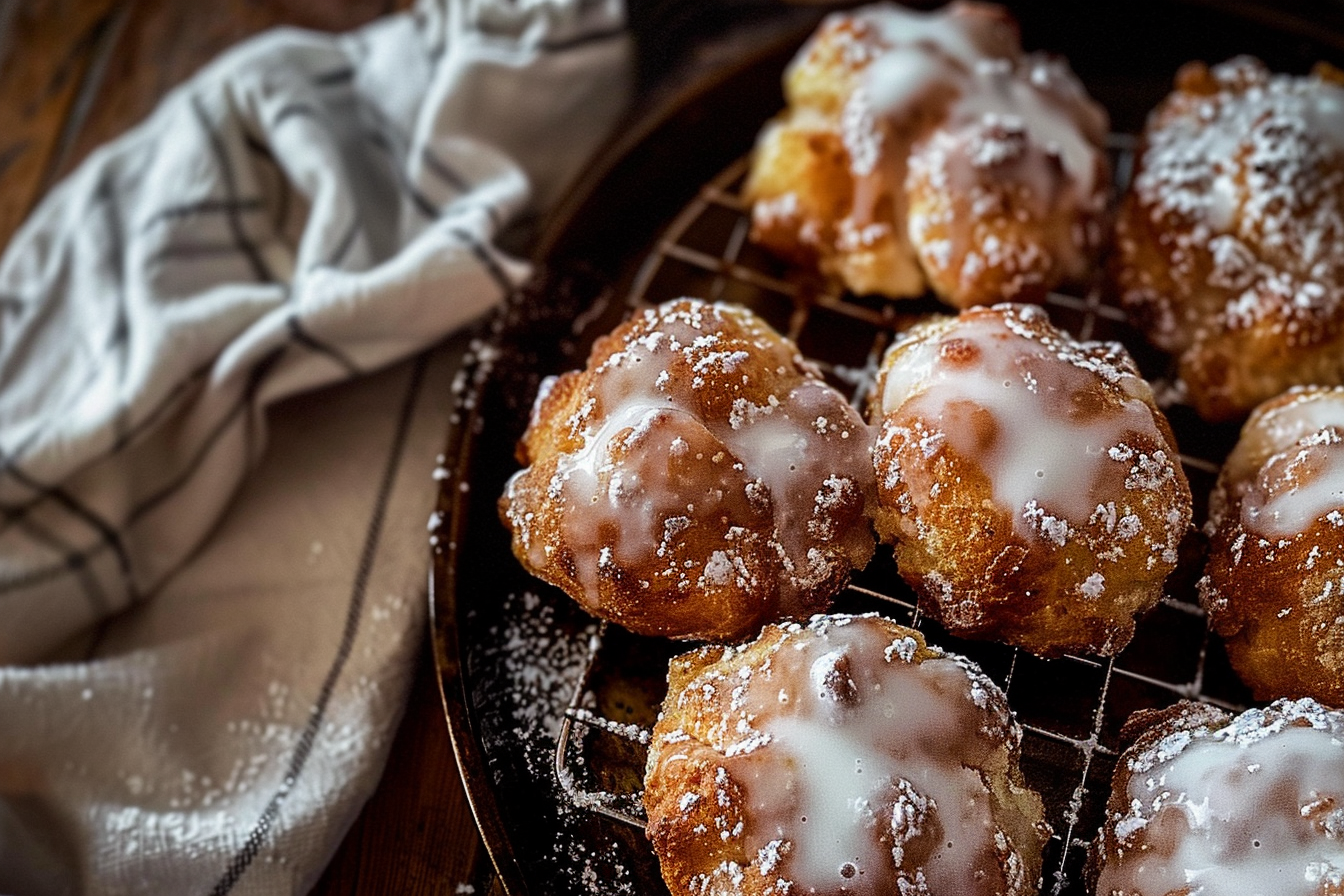 baked apple fritters quick and easy recipe top