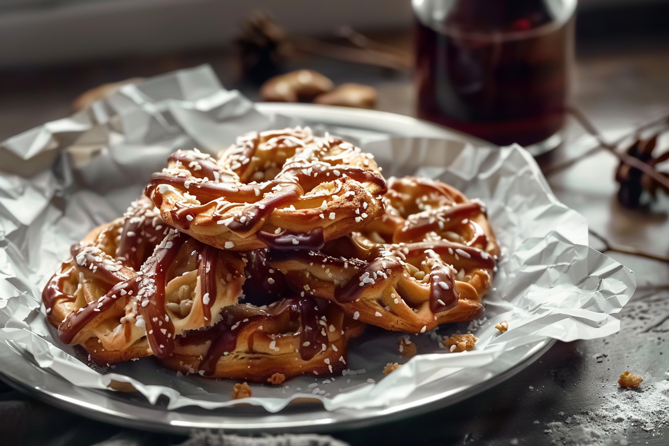 butter toffee pretzels top