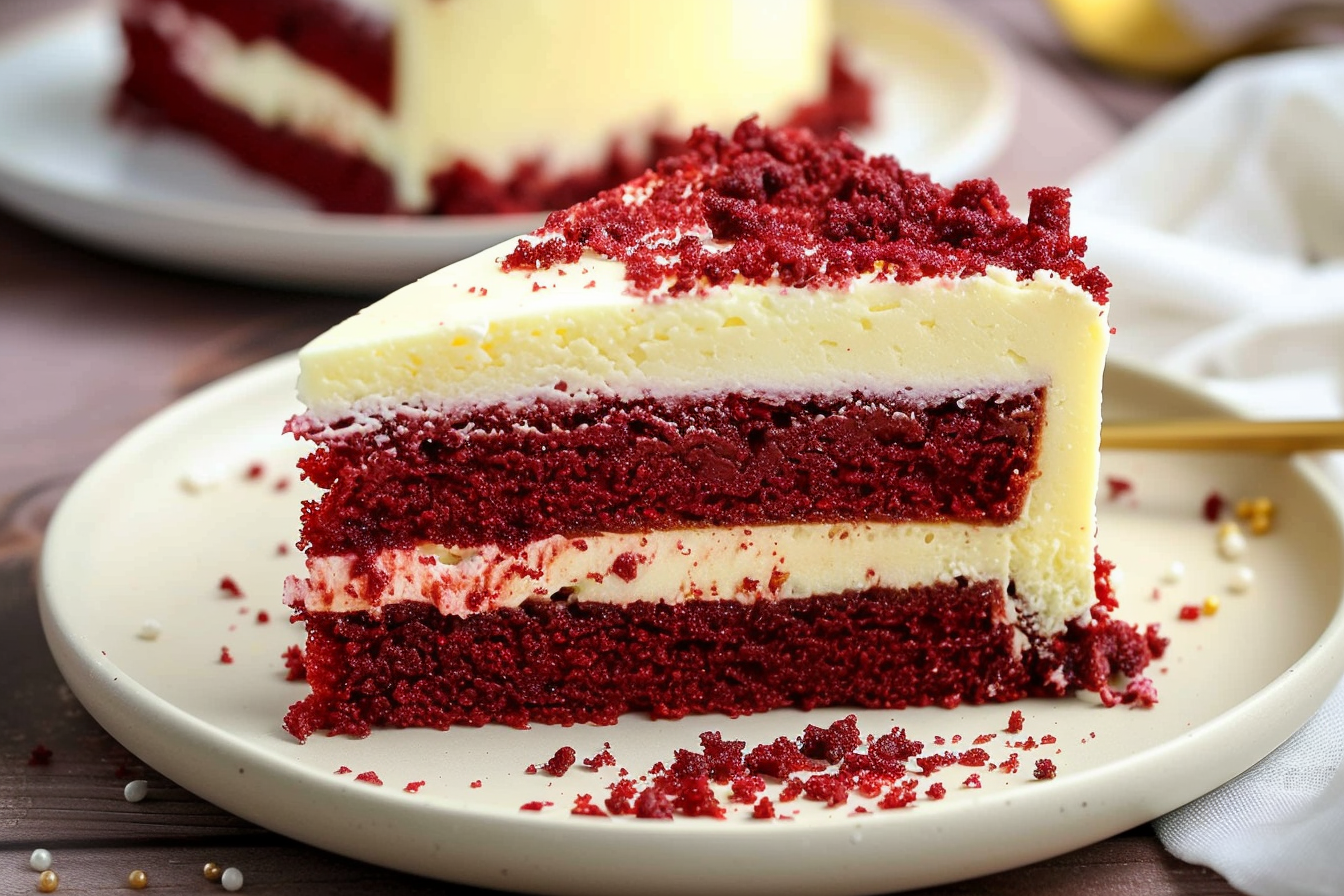 creamy red velvet cheesecake cake 4 decadent recipes top