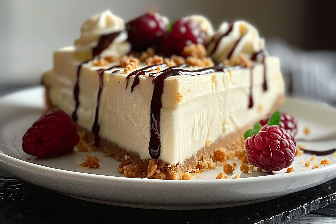 creamy velvety no bake cheesecake end