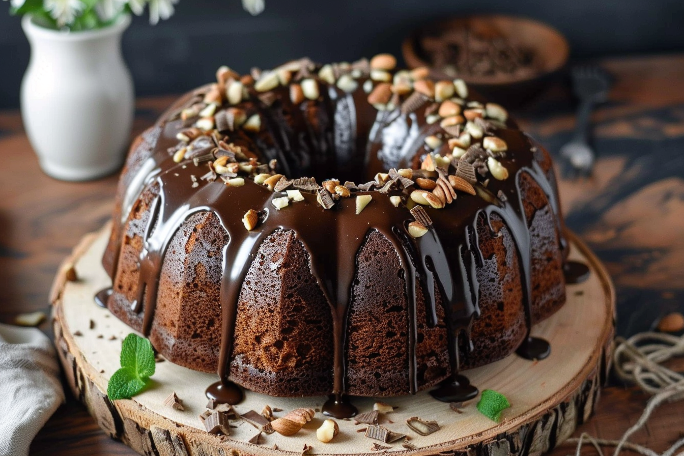 easy bundt cake de chocolate middle