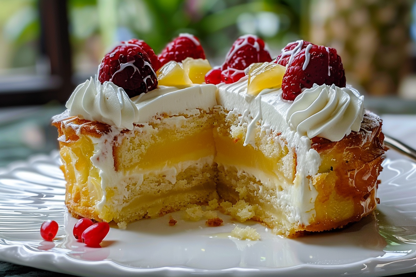 Easy juicy pineapple heaven cake 3 easy juicy pineapple heaven cake middle
