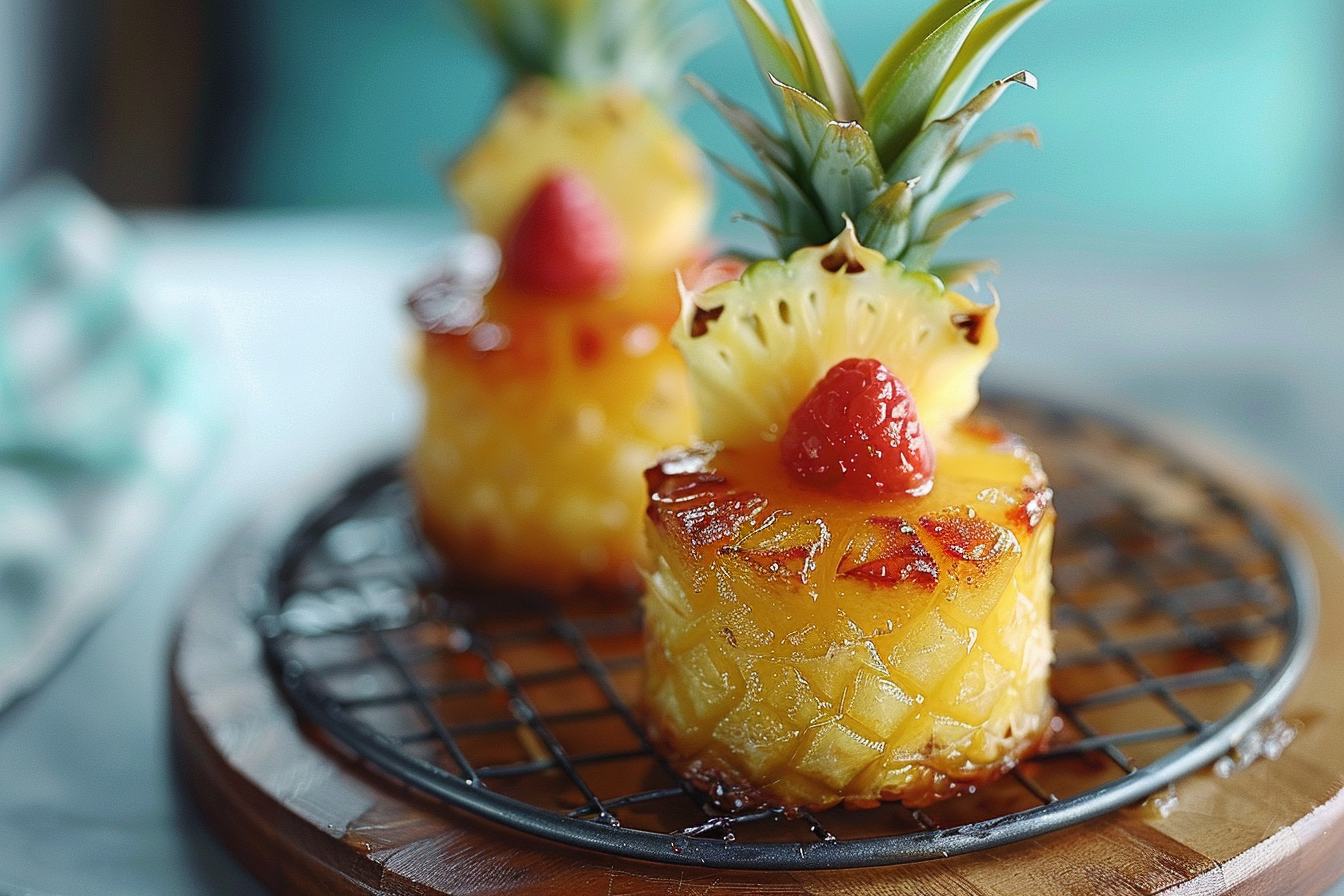 easy mini pineapple upside down 5 top