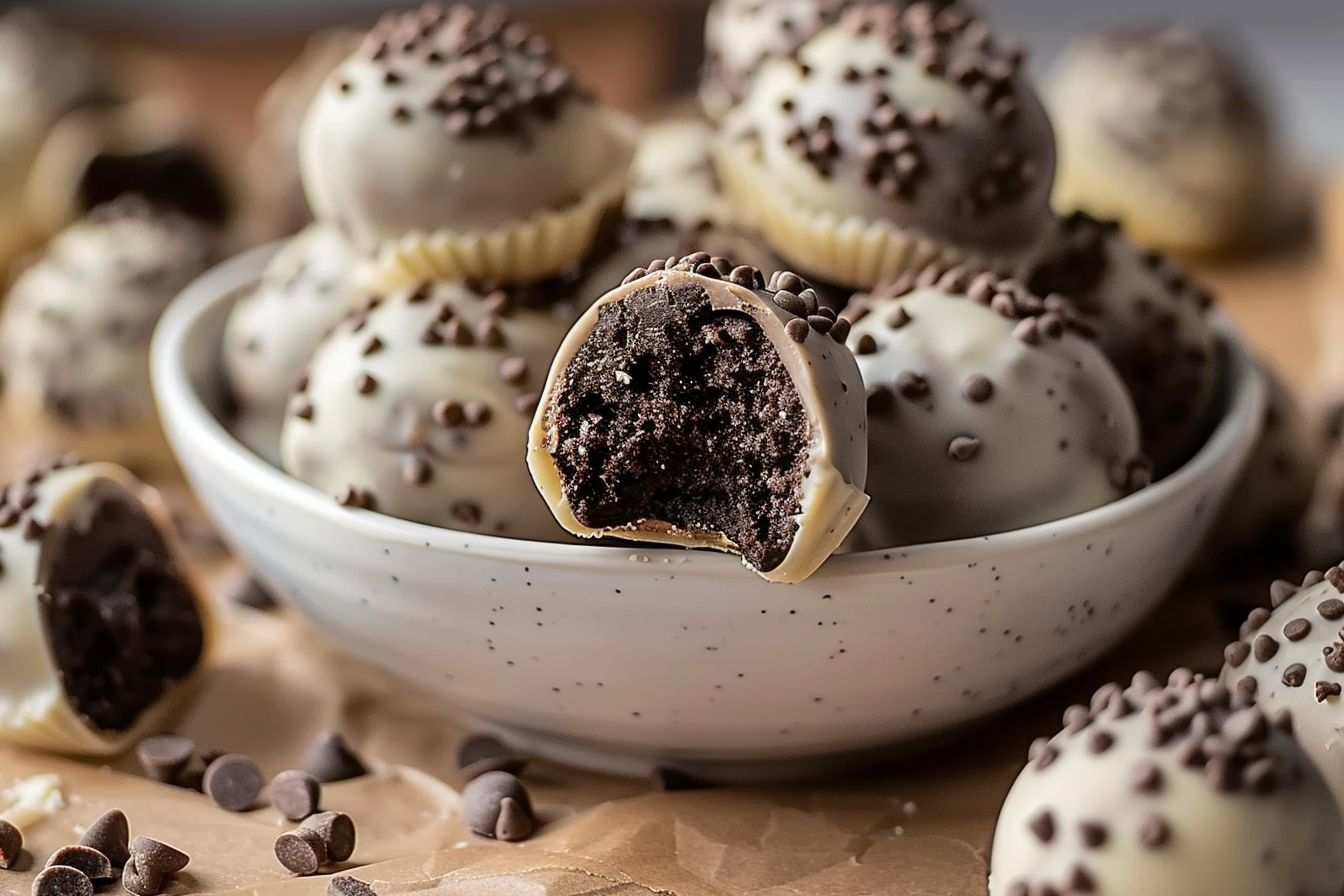 easy oreo balls top