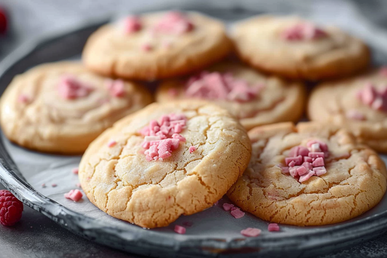 easy pink sugar cookies almond end