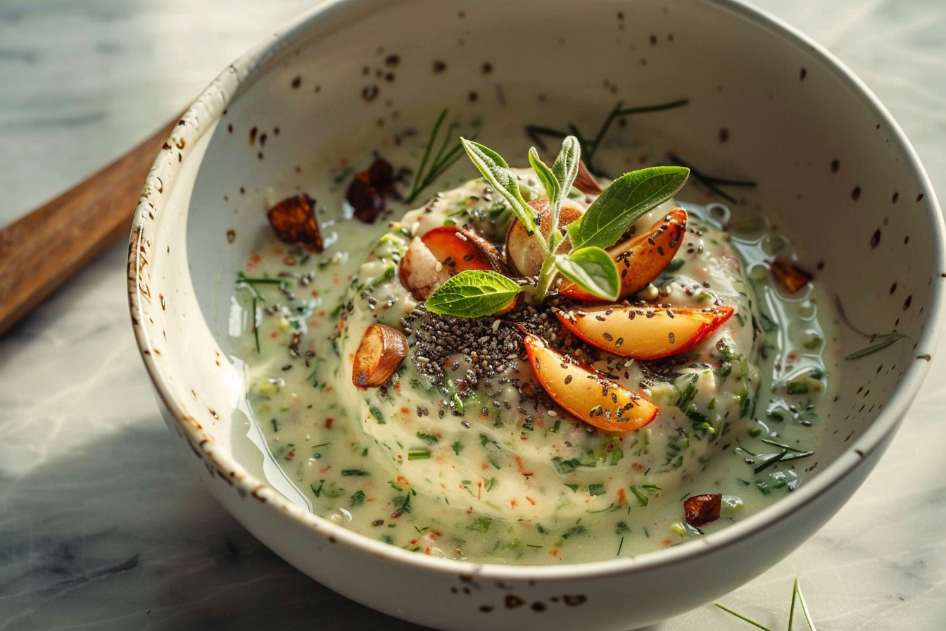 easy protein chia seed apple top