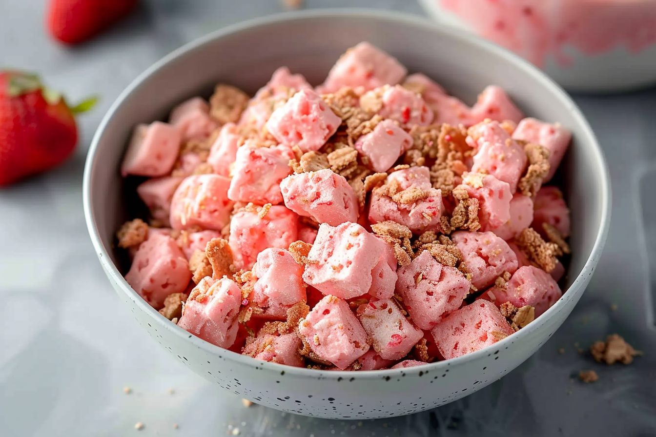 easy strawberry shortcake puppy chow 44771 10 easy recipes middle