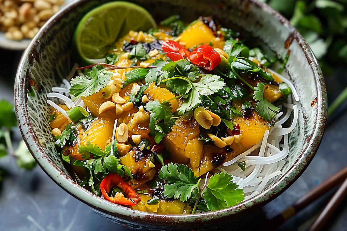 easy vietnamese turmeric sole bowls top
