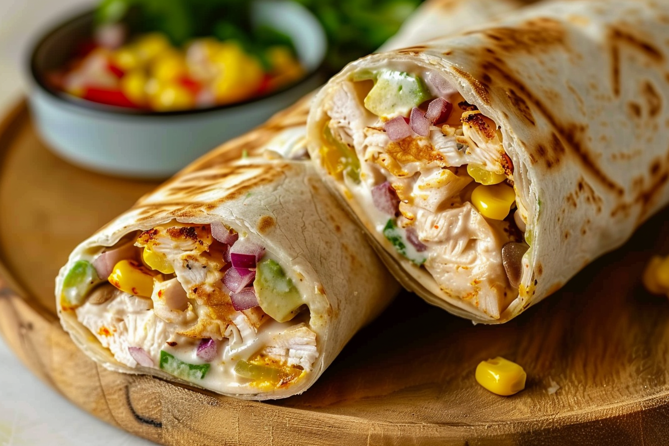 healthy tuna melt wrap middle
