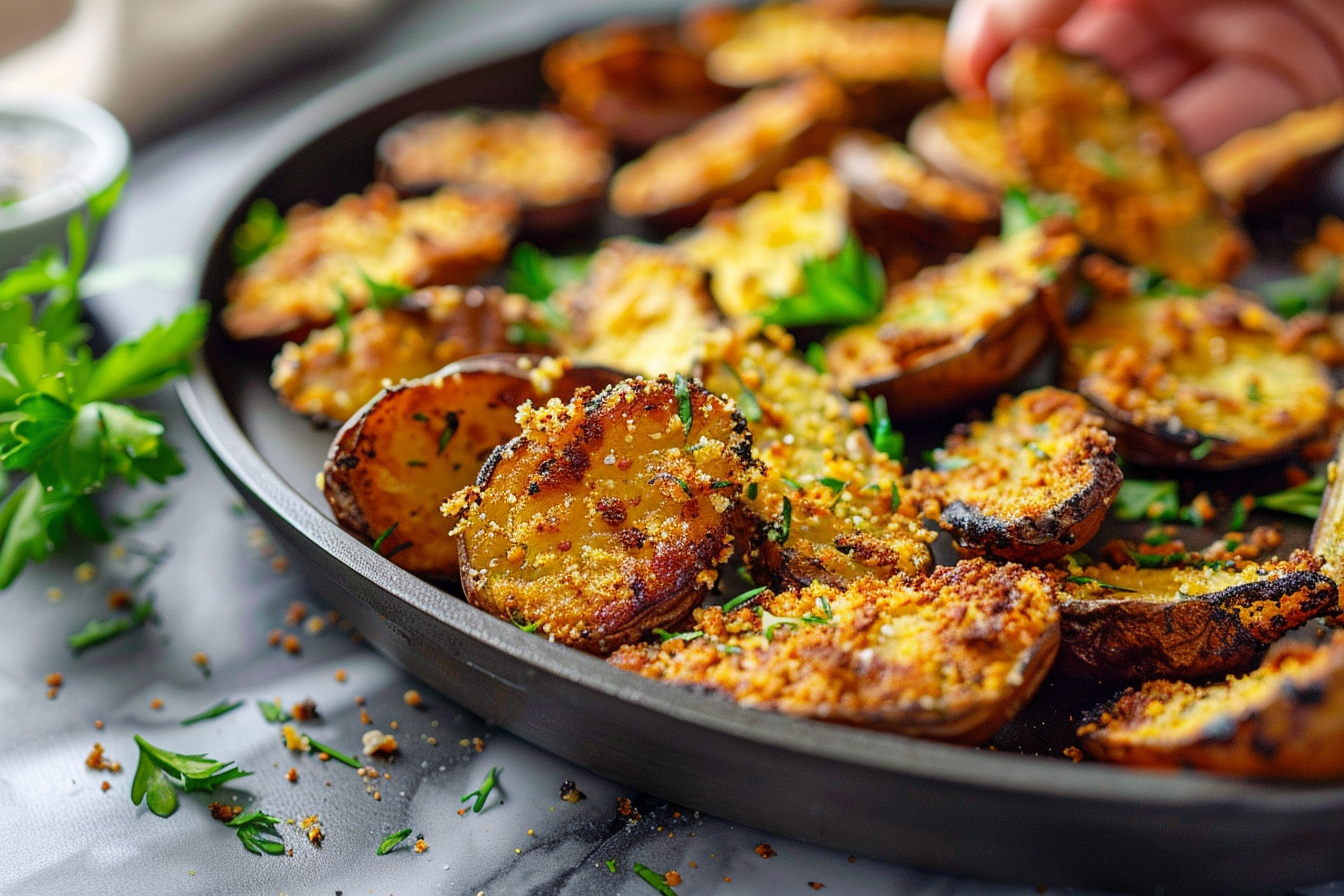 parmesan crusted potatoes recipe 6 simple tasty recipes middle