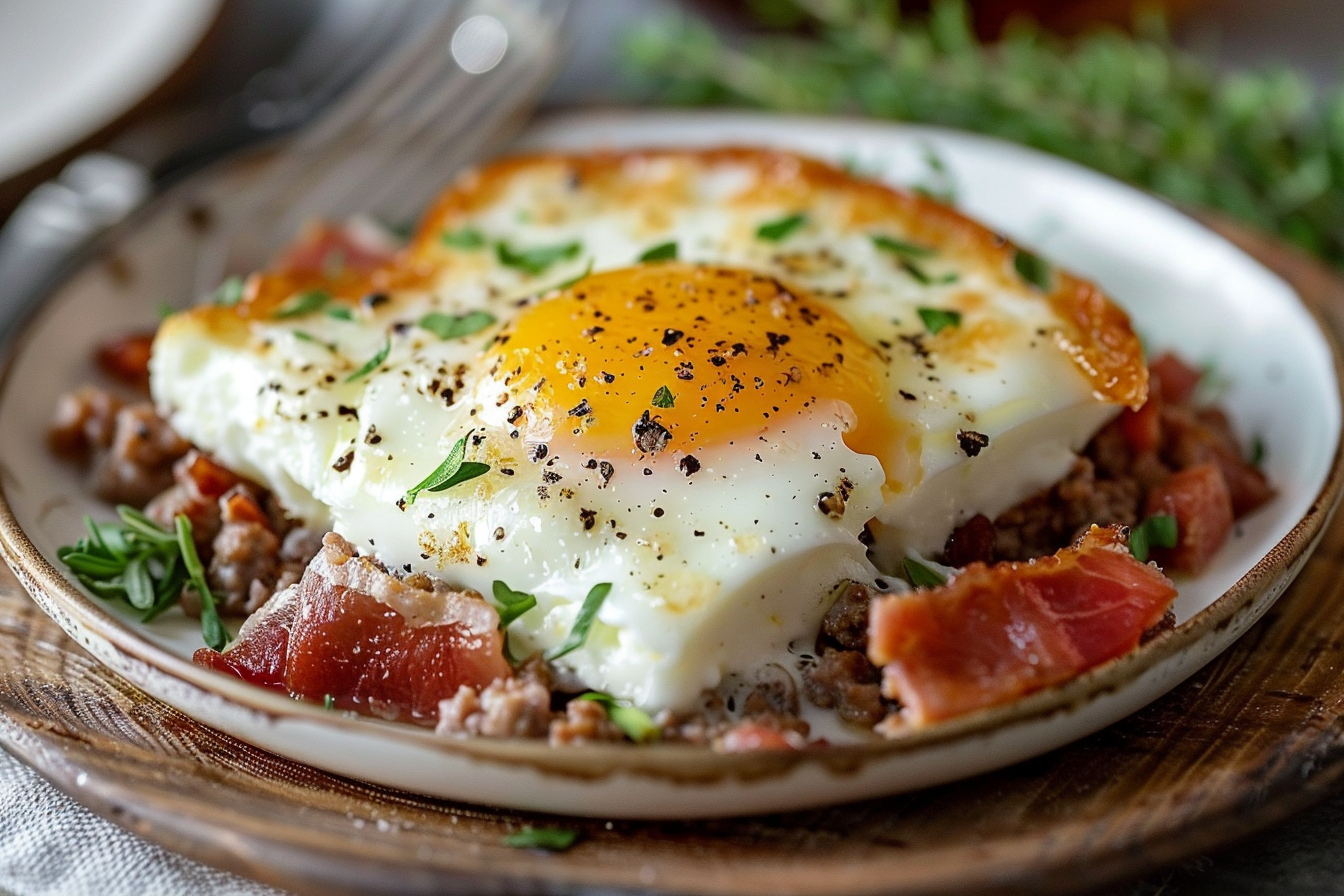 sausage egg cream cheese: 5 Amazing Homemade Ideas 1 A delicious platter of sausage egg cream cheese bites topped with fresh herbs