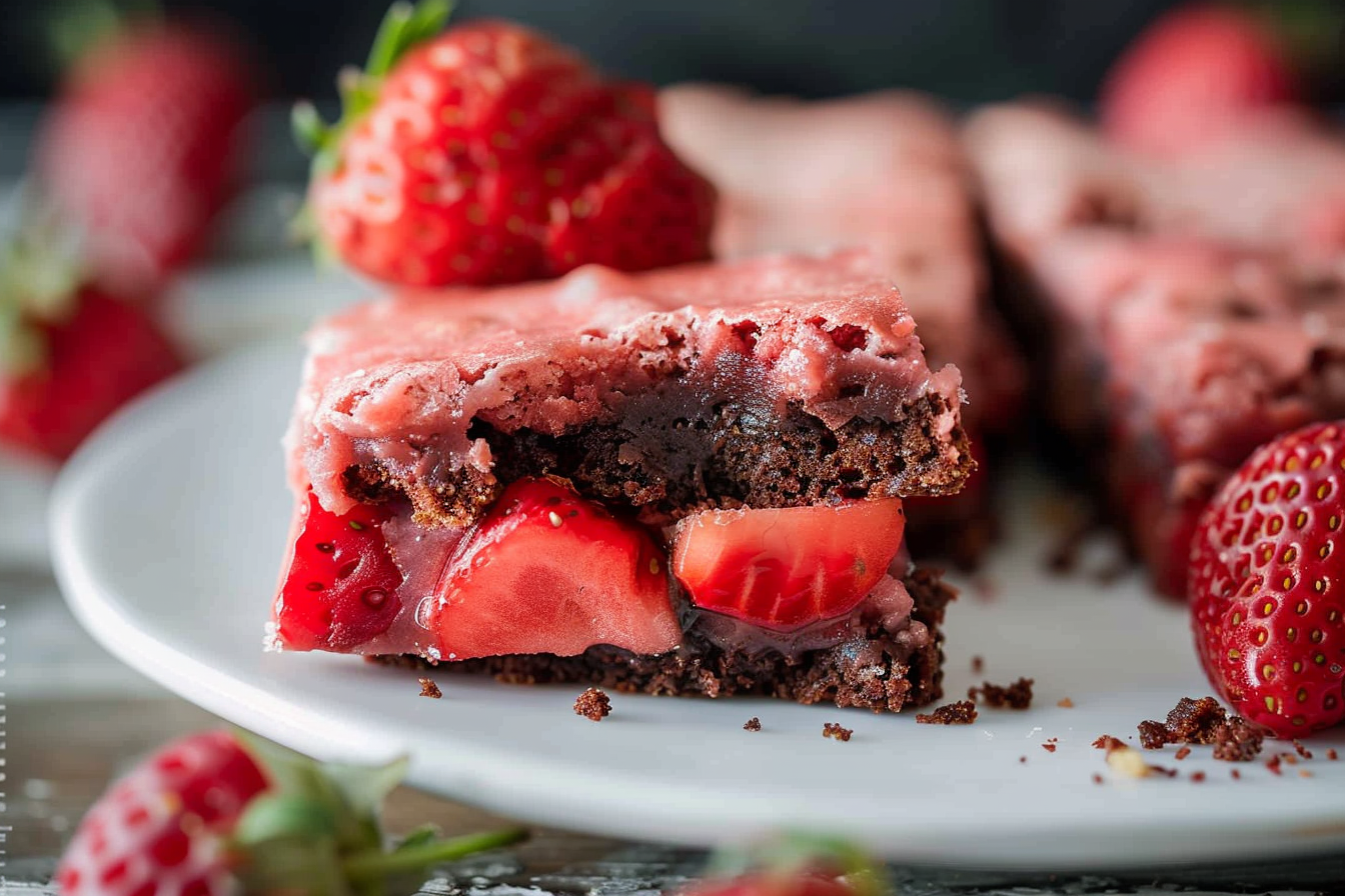 strawberry brownies recipe 6 easy delicious recipes middle