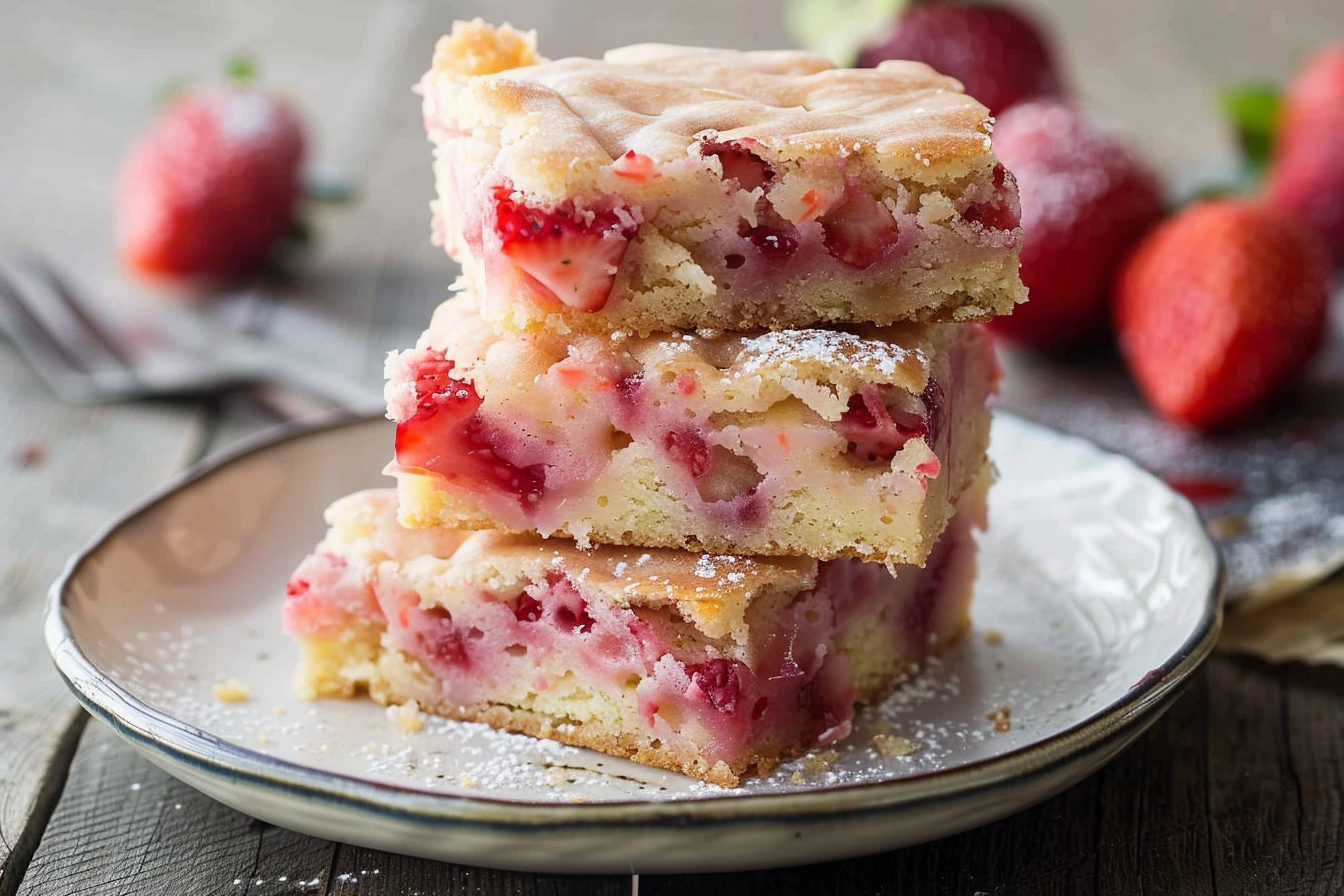 strawberry lemon blondies recipe 6 simple tasty recipes end