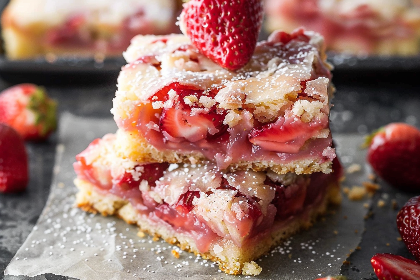 strawberry lemon blondies recipe 6 simple tasty recipes top