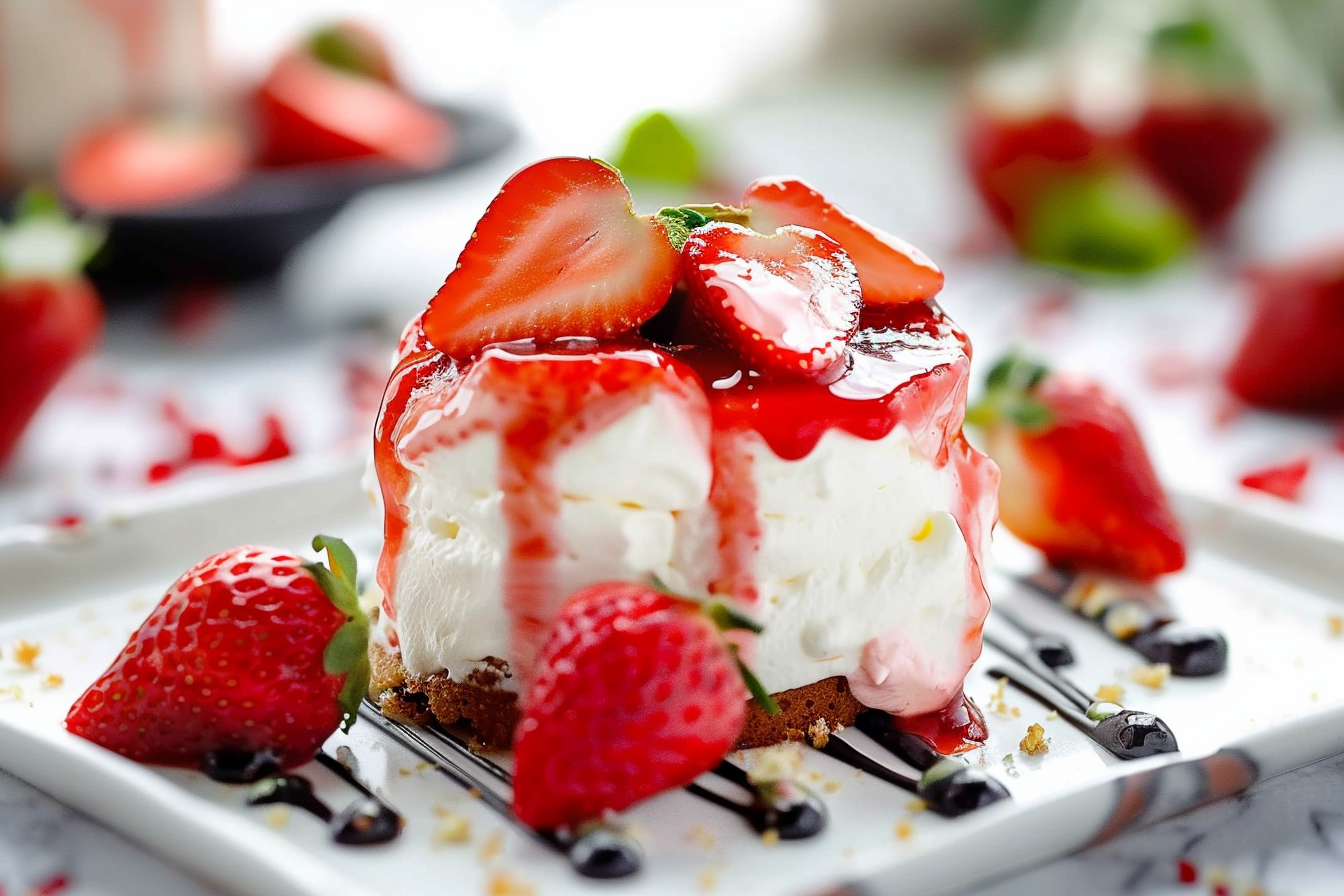 strawberry poke cake 4 simple tasty recipes middle