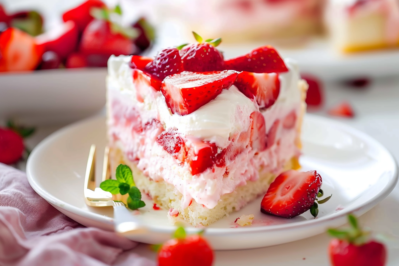 strawberry poke cake 4 simple tasty recipes top