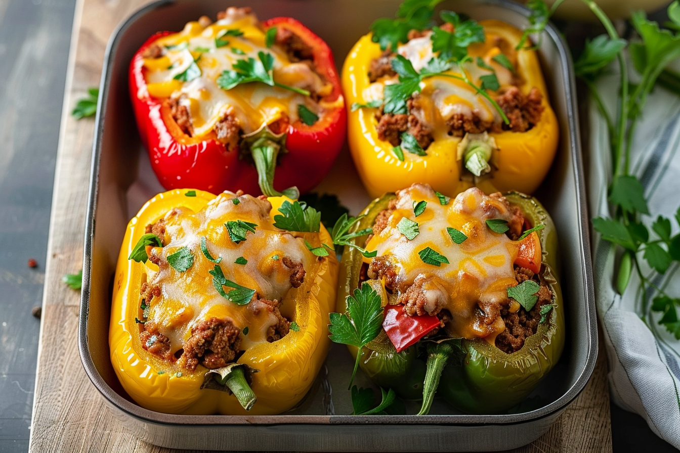 stuffed peppers ground meat 4 easy delicious recipes end