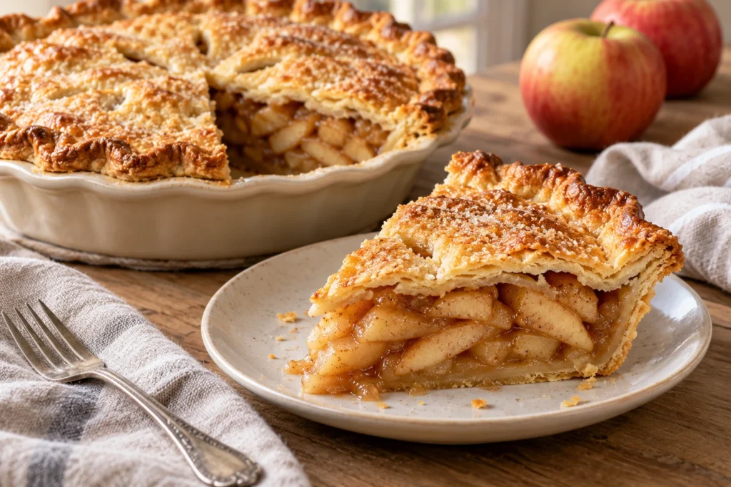 Apple Pie with a Flaky Golden Crust